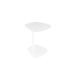Mesa auxiliar boga blanco